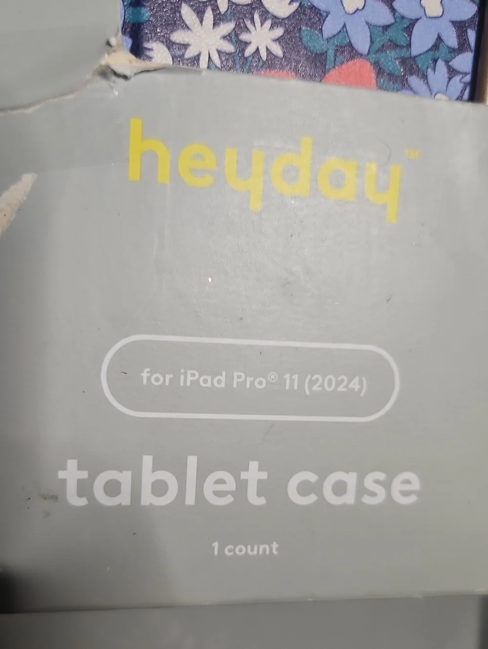 HEYDAY IPAD PRO 11 (2024) TABLET CASE: BLUE/FLORAL: NEW IN PACKAGE